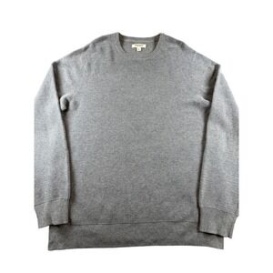Goodthreads Mens Gray Ribbed Crewneck Sweater 100% Cotton‎ XL Pullover Gray